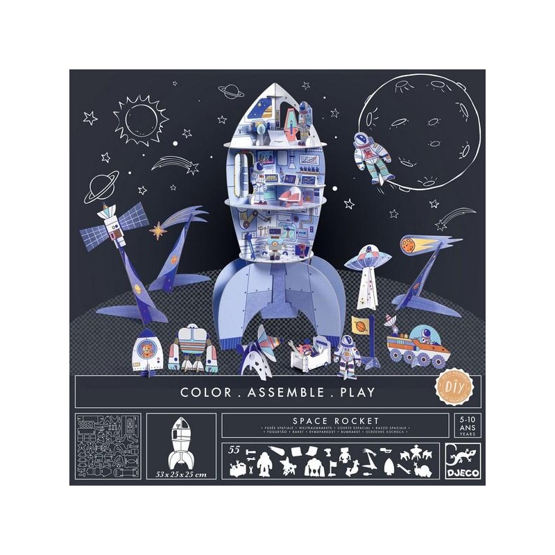 Color-Assemble-Play - Space rocket