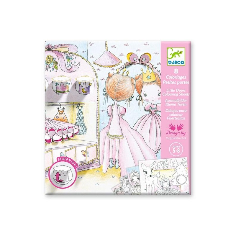Colouring surpises - Pupi's little doors