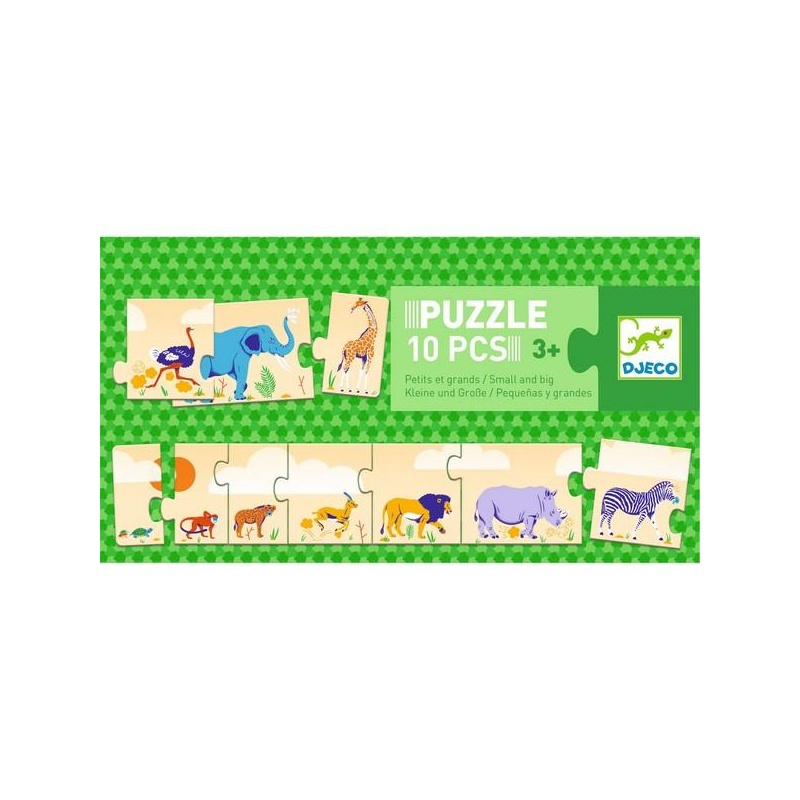 Puzzle Trio - Small and big (10 pcs)