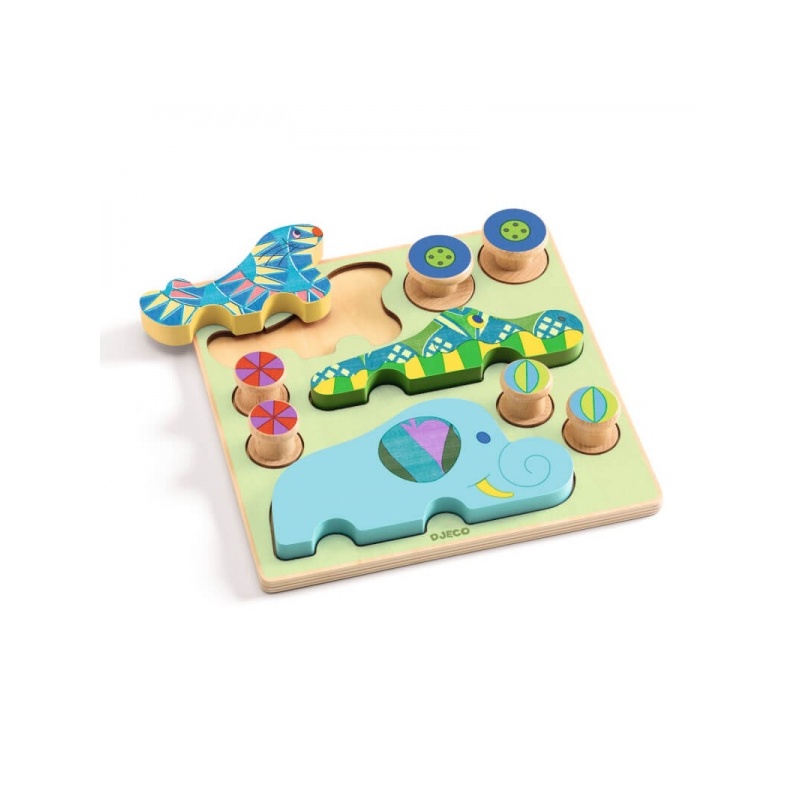 Wooden puzzle - Puzz & Roll - Bariolo