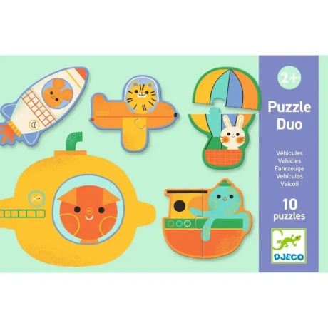 Puzzle Duo - Vehicles (20 pcs)