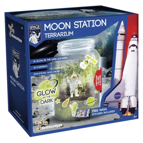 Science kit - Nasa Moon Station - Terrarium (glow in the dark)
