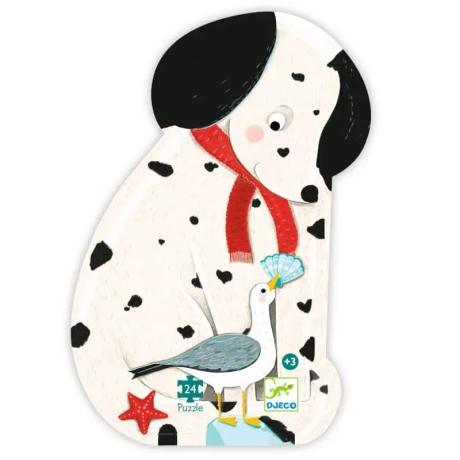 Silhouette puzzles - Ollie, the Dalmatian - 24 pcs