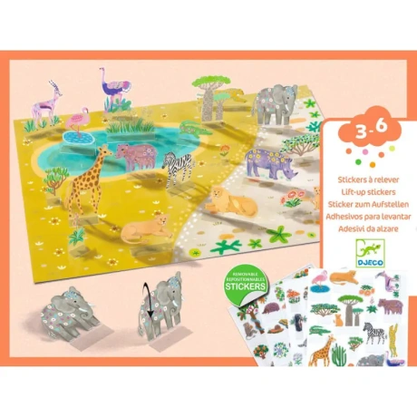 Tõstetavate kleepsude komplekt: Loomad