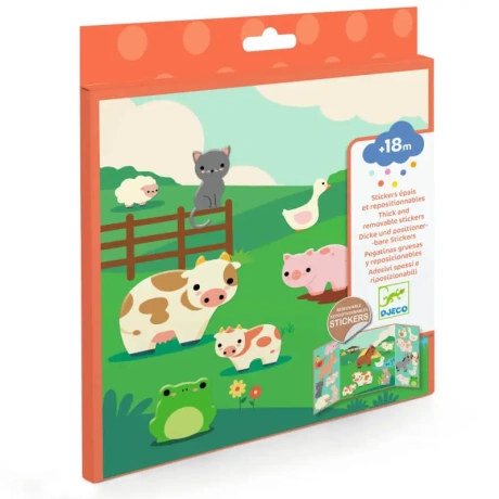 Thick and removable stickers - Farm animals