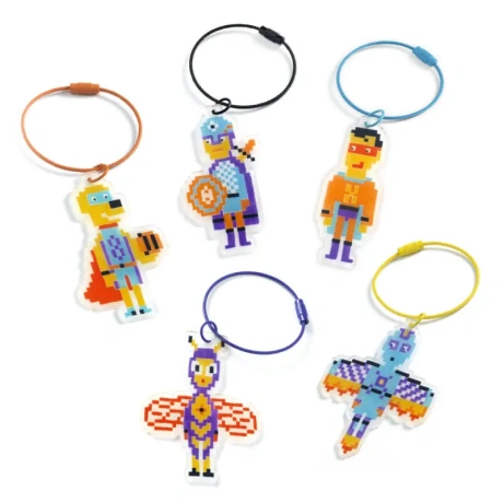 Võtmehoidjate meisterdamine – Pixel Art kangelased