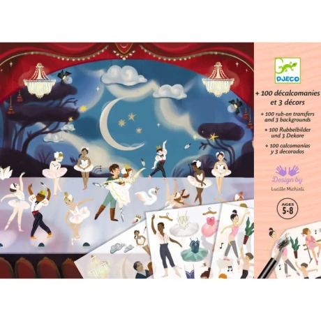 Rub-on transfers - Little ballet dancers