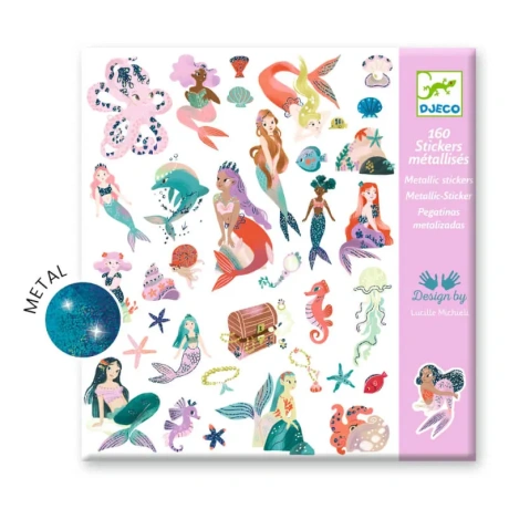 160 stickers - Sparkly mermaids
