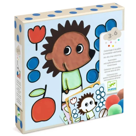 Air-dry clay colouring – Naughty Garden Friends