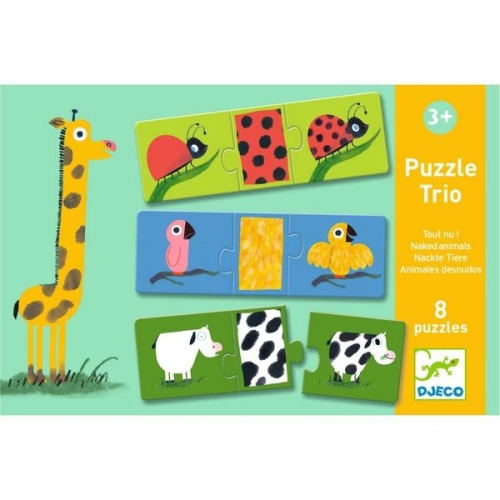 Puzzle Trio - Naked animals (24 pcs)