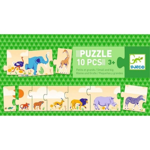 Puzzle Trio - Small and big (10 pcs)