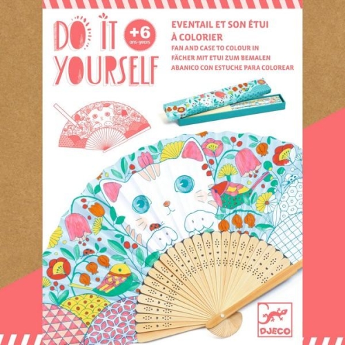 DIY - Color-in - Fan - Koneko