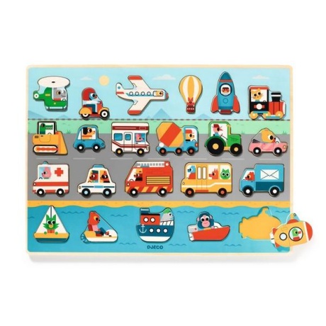 Wooden puzzle - Puzzlo Vroom