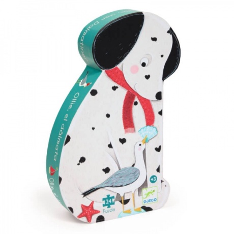 Silhouette puzzles - Ollie, the Dalmatian - 24 pcs