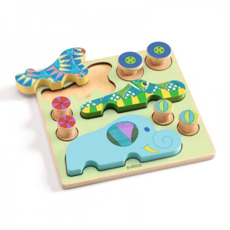 Wooden puzzle - Puzz & Roll - Bariolo