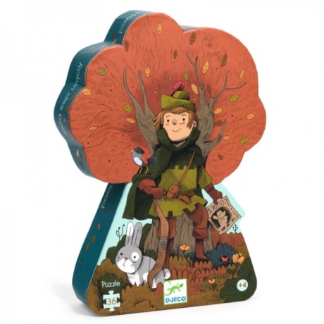 Silhouette puzzles - Robin Hood - 36 pcs