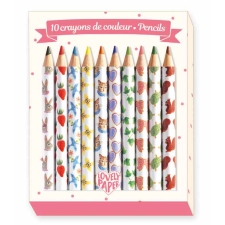 10 Aiko mini coloured pencils