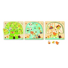 3 Layers Wooden Puzzle - Tree house