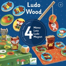 Educational wooden game - Ludo Wood - 4 games