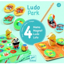 Educational wooden game - LudoPark - 4 games