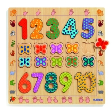 Wooden puzzle - 1 to 10