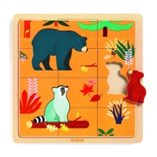 Educational wooden puzzle - Canada