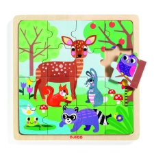 Educational wooden puzzle - Forest
