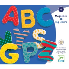 Wooden magnetics - 38 fancy letters