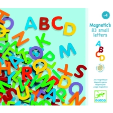 Wooden magnetics - 83 small letters