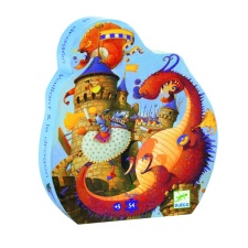 Silhouette puzzle - Vaillant et le dragon - 54 pcs