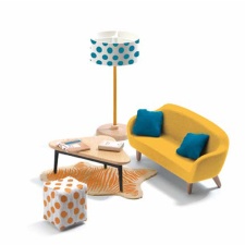 Doll's house - The orange living room