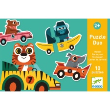 Duo-Trio puzzle - Racing cars (20 pcs)