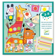 Create with stickers - With coloured dots