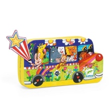 Silhouette puzzles - The rainbow bus - 16 pcs