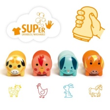 Colours - Stamps - Farm animals