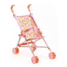 Dolls - Pomea - Stroller - Flowers - 54 cm