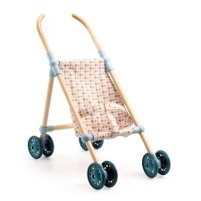 Dolls - Pomea - Wooden Stroller - Little Cubes - 44 cm