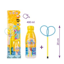 Soap bubble ring Mini Butterfly + 400 ml SET